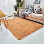 Yumuşak ve Modern Büyük Oturma Odası Halısı Kabarık ve Kaymaz Shaggy Halı Yatak Odası için İç Mekan Oturma Odası Çalışma Odası Çocuk Odası için Uygun Gri 160x180 cm