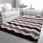 Yumuşak ve Modern Yıkanabilir Beyaz Yatak Odası Halı Oturma Odası Çocuk Odası Kaymaz Uzun Kazık Yün Halı 200x300 cm