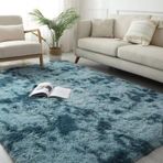 Yumuşak ve Yıkanabilir Kaymaz Shaggy Halı 80x140 cm Açık Gri Oturma Odası Yatak Odası Yemek Odası için İdeal
