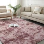 Yumuşak ve Yıkanabilir Uzun Tüylü Halı 80x140 cm Kaymaz Peluş Halı Oturma Odası Yatak Odası Yemek Odası için Açık Gri