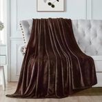 Yumuşak Yatak Örtüsü, 150X200cm Battaniye, 280Gsm Flanel Mikrofiber Kumaş, Hafif Nefes Alabilir Koltuk Örtüsü, Ev Seyahat Kamp Için Dekoratif Sıcak Tutan Şık Battaniye