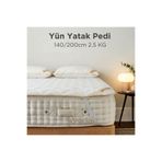 YÜN EVİM Yünevim Yün Yatak Pedi Merinos Kuzu Yünü