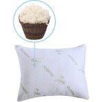 Yün Yastık Saf Doğal Uyku Yastığı Merinos Yünü Antialerjik 1500 gr Özel Çantalı - Beyaz - 50 x 70 cm