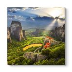 Yunanistan - Meteora Tablosu 100 x 100