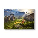 Yunanistan - Meteora Tablosu 60 x 40