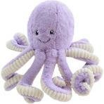Yunanming Krem Mor Yavru Ahtapot 40 cm Peluş Oyuncak