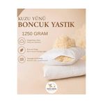 Yüncü Hanım %100 Merinos Boncuk Kuzu Yünü Dolgulu Yastık 50 X 70 Cm Ebat 1250 Gram