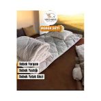 Yüncü Hanım %100 Yün Dolgu Bebek Uyku Seti 3'lü Paket (Yün Yorgan + Yün Alez + Yün Yastık)