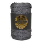 Yüncü Nihat 200 gr - 200 Mt - 2.5 Mm Antrasit (752) Polyester Makrome Ipi Çanta Ipi Supla Ipi Örgü Ipi