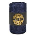 Yüncü Nihat 200 gr - 200 Mt - 2.5 Mm Koyu Lacivert (073) Polyester Makrome Ipi Çanta Ipi Supla Ipi Örgü Ipi