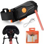 YUNFAN Photondrop - Led Bike Tail Light,Photondrop Bike Light,Rechargeable USB Bicycle Rear Cycling,Bike Taillights,Photon Drop Bike Light,for Any Type of Seatpost,for Night Riding (Red light)