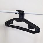 YUNHAN Plastik Elbise Askısı, Siyah Elbise Askısı, Gömlek Askısı, Dolap İçi Askı, Yer Kaplamayan Askı, Ceket Askısı, Pantolon Askısı, Gömlek Askısı, Etek Askısı (24)