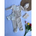 Yuniks Kids Kız Bebek Hastane Çıkışı - 02S-Bej - 0 - 3 Ay