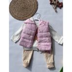 Yuniks Kids Kız Bebek Şişme Yelek Takımı - 00406 Pembe - 9 - 12 Ay