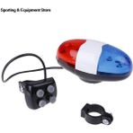 Yunjin Shop 6 LED 4 Ton Bisiklet Korna Gidon Açıkça Sesler Bisiklet Çağrı LED Bisiklet Işık Electroren Çocuk Aksesuarları Bisiklet Çan (Yurt Dışından) - Renkli