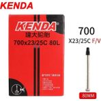Yunjin Shop 700X23-25C-80L-FV Stili 2 Adet Kenda Bisiklet Iç Tüp Dağ Yol Bisikleti Lastiği Butil Kauçuk Bisiklet Tüpü Lastiği .c Presta Schrader Valf Tüpü (Yurt Dışından) - Renkli - 1
