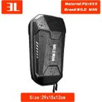 Yunjin Shop A Tipi 3l Stili Vahşi Adam Elektrikli Scooter Ön Çanta Su Geçirmez Eva Sert Kabuk Çanta Yansıtıcı Gidon Asılı Çanta Saklama Çantası Xiaomi M365 (Yurt Dışından)