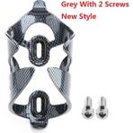 Yunjin Shop Gri 2 Vidalı Stil Portabidones Ciclismo Karbon Fiber + Cam Elyaf Yol Bisikleti Bisiklet Bisiklete Binme Mtb Su Şişesi Tutacağı Kafes Şişe Rafı Bisiklet (Yurt Dışından)