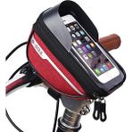 Yunjin Shop Kırmızı Stil Standart 7 Inç Dokunmatik Ekran Bisiklet Çantaları, Mtb Bisiklet Bisiklet Kafası Tüp Çanta, Bisiklet Gidon Cep Cep Telefonu Çanta Kılıfı Bisiklet Için (Yurt Dışından)