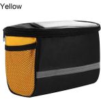 Yunjin Shop Sarı Stil Yansıtıcı Bisiklet Gidon Çantası Büyük Kapasiteli Ön Tüp Sepet Katlanabilir Bisiklet Pannier Doğa Sporları Bisiklet Ekipmanları (Yurt Dışından)