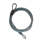 Yunjin Shop Siyah Stil 2 Metre Evrensel Güçlü Örgülü Profesyonel Çift Döngü Bisiklet Hafif Araba Kılıfı Çelik Kablolama Bisiklet Zinciri Kilidi Hırsızlık (Yurt Dışından)