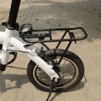 Yunjin Shop Siyah Stil Katlanır Bisiklet K3 Arka Kargo Rafları Alüminyum Alaşımlı Bagaj Taşıyıcı Siyah Gümüş Bmx Katlanır Bisiklet Rafı (Yurt Dışından)