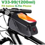 Yunjin Shop V33 Stili Diğer Wıld Man Bisiklet Çantası Telefon Tutucu Kılıf Su Geçirmez Dağ Yolu Çerçeve Ön Üst Tüp Bisiklet Çantası Gidon Mtb Bisiklet Aksesuarları (Yurt Dışından)