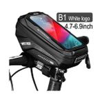 Yunjin Shop X1 Beyaz Logo Stili Vahşi Adam Bisiklet Kafa Tüp Bisiklet Bisiklet Gidon Cep Cep Telefonu Çanta Kılıf Tutucu Ekran Telefon Montaj Çanta Kılıf Için 6.9in (Yurt Dışından)