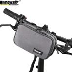 Yunjin Shop X2011 Gri Stili Rhınowalk Bisiklet Gidon Çantası Katlanır Çok Fonksiyonlu Ön Çerçeve Bisiklet Pannier Seyahat Depolama Çanta (Yurt Dışından)