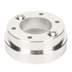 Yunseity G25 G27 G29 G920 Için 70mm Direksiyon Adaptör Plakası, Momo, Spacro, 13 14 inç Alüminyum Alaşımlı PCD Araba Yarışı Oyunu Modifikasyonu (Gümüş)