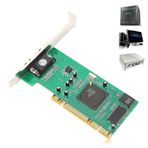 Yunseity Grafik Kartı, 8MB 32Bit SDRAM PCI VGA Kartı, Masaüstü Bilgisayar Aksesuarları ATI Rage XL için Çoklu Ekran