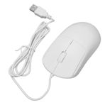 Yunseity Kablolu Fare Optik 1200 DPI Tak Ve Çalıştır USB Bağlantı Noktası Kullanımı Kolay Bilgisayar Faresi Ofis Için Masaüstü PC Için Kablolu (WHITE)