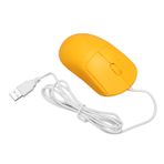 Yunseity Kablolu Fare Optik 1200 DPI Tak Ve Çalıştır USB Bağlantı Noktası Kullanımı Kolay Bilgisayar Faresi Ofis Için Masaüstü PC Için Kablolu (YELLOW)