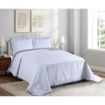 Yünteks Dainty Home Çift Kişilik Yatak Örtüsü Sara - Açık Gri - 260 x 240 cm