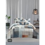 Yünteks Örtüm Tek Kişilik Kapitone Yatak Örtüsü - Açık Mavi - Gri - 175 x 240 cm