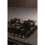 YUNUSOĞLU HOME 7 Parça Granada Granit Tencere ve Tava Seti – 20 cm 2.5L, 24 cm 4.5L, 26 cm Basık 3L, 26 cm Tava