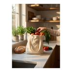 YUNUSOĞLU HOME Doğal Renk Ham Bez Bez Çanta 35x40 cm Çok Amaçlı Taşıma ve Alışveriş Çantası Krem