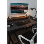 YUNUSOĞLU HOME Keçe Çalışma Masası Düzenleme ve Oyuncu Mouse Pedi Masa Üstü Düzenleyici 40X90 - Gri