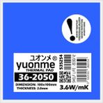 Yuonme Termal Ped / Thermal Pad 2.0mm 3.6W/MK 100X100MM 36-2050