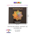 YUPULU Mandala Boyama Kitabı Her Yaş İçin Rengarenk Terapi Yetişkinler ve Çocuklar için Boyama Kitabı