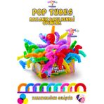 YUPULU Pop Tubes Katlanır Renkli Boru Oyuncak 6 Renkli Set - Uzayan Hortum Rengarenk Popit Boru Hediyelik