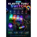 YUPULU YPLCMSIKCSA Işıklı Klavye Click Sesli Stres Giderici Anahtarlık Ses Çıkaran Işıklı Tuş Takımı