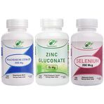 Yurdavit Magnesium Citrate 500 mg 120 Tablet + Zinc Gluconate 15 mg 120 Tablet + Selenium 200 mcg 120 Tablet