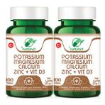 Yurdavit Potasyum Magnezyum Kalsiyum Çinko Vitamin D3 2x100 Tablet