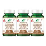 Yurdavit Potasyum Magnezyum Kalsiyum Çinko Vitamin D3 3x100 Tablet