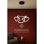 Yurdugül Beyaz Kasa Üç Renk LED Işığı Drone LED Avize Mutfak, Korıdor, Çocuk Odası,