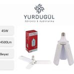 Yurdugül Volemi Pervane LED Ampül 3 Kanatlı 220V 45W 4500 Lümen Beyaz E27 Duy