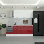 Yurkan 230 Cm Mutfak Dolabı Mdf Kapak Tezgah Dahil Yrkn230 101 Kırmızı