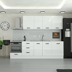 Yurkan 275 Cm Mutfak Dolabı Mdf Kapak Tezgah Dahil Yrkn275 97 Beyaz