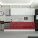 Yurkan 295 Cm Mutfak Dolabı Mdf Kapak Tezgah Dahil Yrkn295 101 Kırmızı